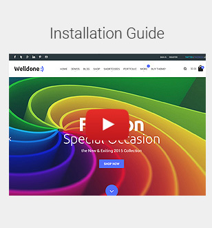 Installation video tutorial