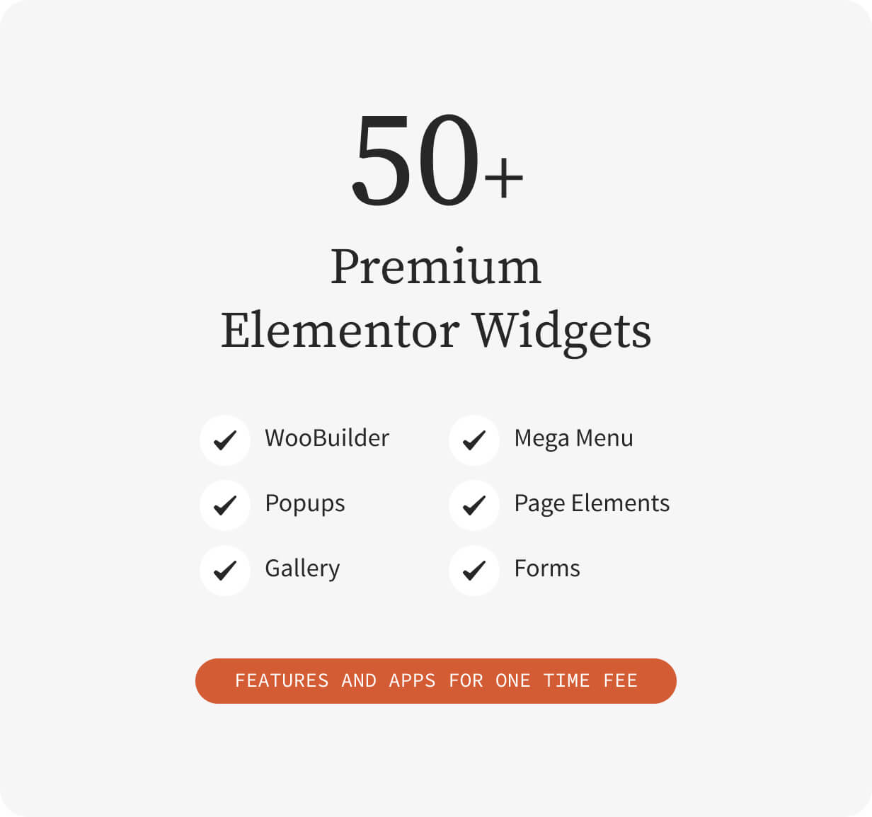50+ Premium Elementor Widgets